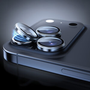 Rock Apsauginis stiklas Pure Series Camera Lens on camera skirtas Apple iPhone 17 (lens 2 pieces) black - Image 5