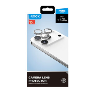 Rock Apsauginis stiklas Pure Series Camera Lens on camera skirtas Apple iPhone 17 Pro/17 Pro Max (lens 3 pcs) grey - Image 7