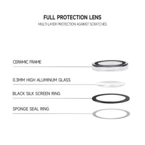 Tempered glass Tel Protect 3D kameros apsauga skirta Apple iPhone 17 Pro/17 Pro Max black (lens 3 pieces) - Image 8