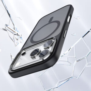 Rock Guard Touch Matte Series Magnetic dėklas skirtas Apple iPhone 17 juodos spalvos (metal lens frame) - Image 4
