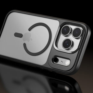 Rock Guard Lens Protection Series Magnetic dėklas skirtas Apple iPhone 17 Air skaidrus-juodos spalvos - Image 6