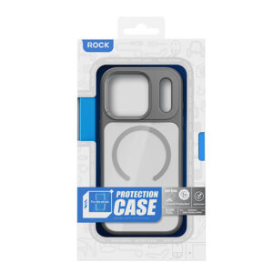 Rock Guard Lens Protection Series Magnetic dėklas skirtas Apple iPhone 17 Air skaidrus-juodos spalvos - Image 9