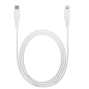 Grab 'n Go - kabelis Lightning į USB C 1m (MFi) - baltos spalvos