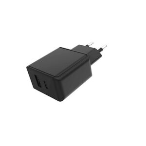 Grab 'n Go - 20W USB-C + USB-A Laidinis įkroviklis - juodos spalvos