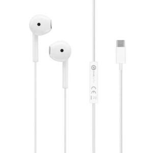 Grab 'n Go - USB-C Earphone with Mic - baltos spalvos