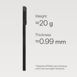 Pitaka Ultra Slim Case Apple iPhone 17, black - Image 3