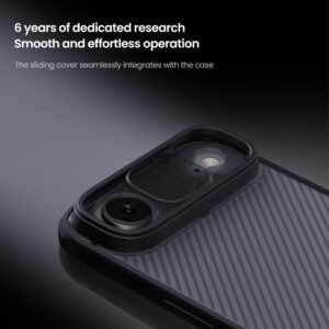 Nillkin CamShield PRO dėklas skirtas Apple iPhone Air skaidrus juodos spalvos - Image 2