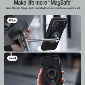 Nillkin CamShield Prop Magnetic dėklas skirtas Apple iPhone 17 Pro juodos spalvos - Image 2