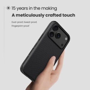 Nillkin Super Frosted PRO Back dėklas skirtas Apple iPhone 17 Pro Max juodos spalvos - Image 2