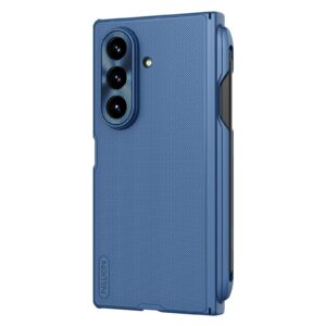 Nillkin Super Frosted FOLD Magnetic Pen Slot Back dėklas skirtas Samsung Galaxy Z Fold 7 mėlynos spalvos