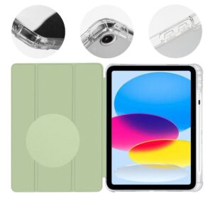 OBAL:ME MistyTab dėklas skirtas Apple iPad 10.9 2022/11 2025 šviesiai žalios spalvos