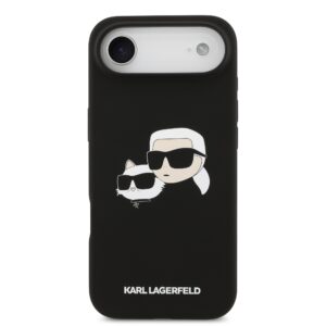 Karl Lagerfeld Liquid Silicone Double Heads MagSafe dėklas skirtas Apple iPhone 17 Air juodos spalvos - Image 2