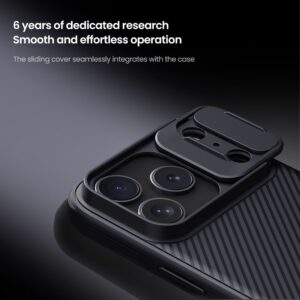 Nillkin CamShield PRO dėklas skirtas Apple iPhone 17 Pro juodos spalvos - Image 2