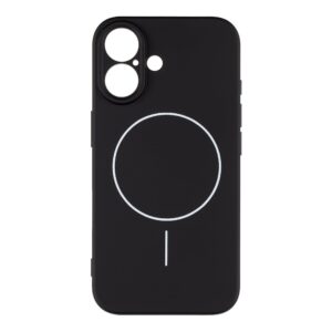 OBAL:ME MagNetix matinis TPU dėklas, skirtas iPhone 16, juodos spalvos