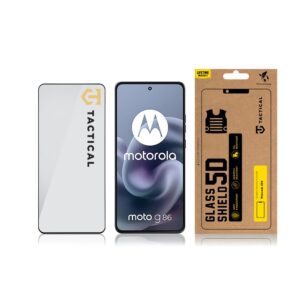 Tactical Apsauginis stiklas Shield 5D skirtas Motorola G86 juodos spalvos - Image 2