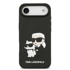 Karl Lagerfeld 3D Rubber Karl and Choupette dėklas skirtas iPhone Air juodos spalvos - Image 2