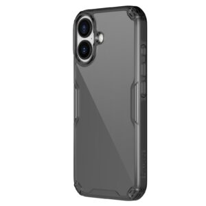 Nillkin Nature TPU PRO dėklas skirtas Apple iPhone 17 skaidrus juodos spalvos