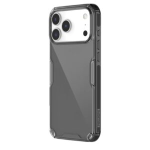 Nillkin Nature TPU PRO dėklas skirtas Apple iPhone 17 Pro Max skaidrus juodos spalvos
