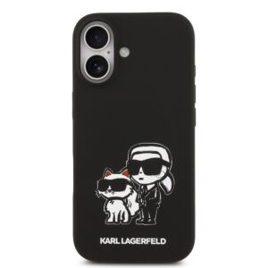 Karl Lagerfeld Liquid Silicone K&CH Sketch MagSafe dėklas skirtas Apple iPhone 17 juodos spalvos - Image 2