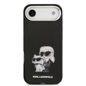 Karl Lagerfeld IML Aquarelle Karl and Choupette dėklas skirtas Apple iPhone Air juodos spalvos - Image 2