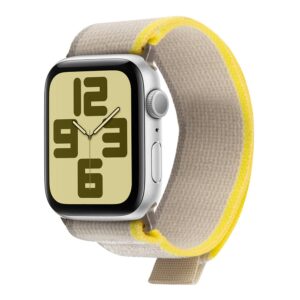OBAL:ME Textile apyrankė skirta  Apple Watch 42-49mm M-L Beige/Yellow