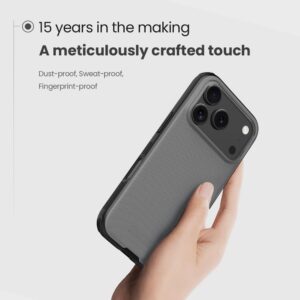 Nillkin Super Frosted PRO Back dėklas skirtas Apple Apple iPhone 17 Pro skaidrus juodos spalvos - Image 2