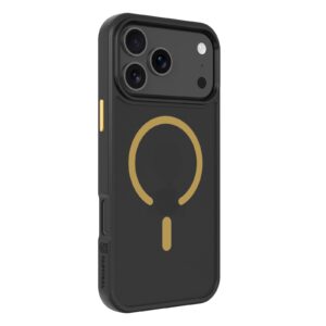 Tactical MagForce Hyperstealth 2.0 dėklas skirtas Apple iPhone 17 Pro Max juodos ir geltonos spalvos