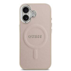 Guess PU Saffiano MagSafe dėklas skirtas Apple iPhone 17 rožinės spalvos - Image 2