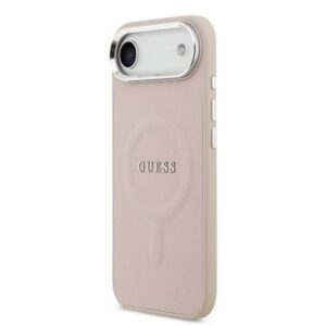 Guess PU Saffiano MagSafe dėklas skirtas Apple iPhone Air rožinės spalvos