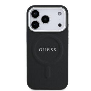 Guess PU Saffiano MagSafe dėklas skirtas Apple iPhone 17 Pro juodos spalvos - Image 2