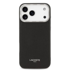 Lacoste PU Leather Champs Elysees MagSafe dėklas skirtas Apple iPhone 17 Pro Max juodos spalvos - Image 2