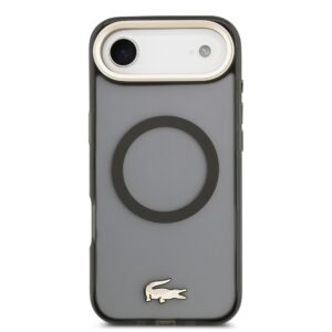 Lacoste PC/TPU Frosted Finish Gold Logo MagSafe dėklas skirtas Apple iPhone Air juodos spalvos - Image 2