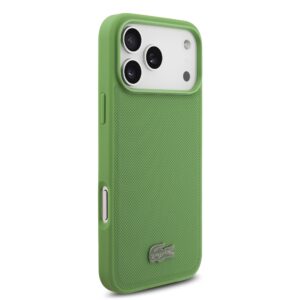 Lacoste Iconic Petit Pique MagSafe Case + Wallet for Apple iPhone 17 Pro Max Green - Image 2
