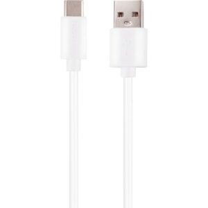 Musthavz GoEasy USB-A į USB-C kabelis 1.0m, baltos spalvos