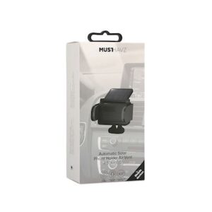Musthavz Solar automobilinis telefono laikiklis for smartphone up to 6.5