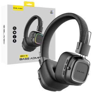 Blavec ausines Bluetooth BO-11 Bass Admiral (BO11-B) juodos spalvos