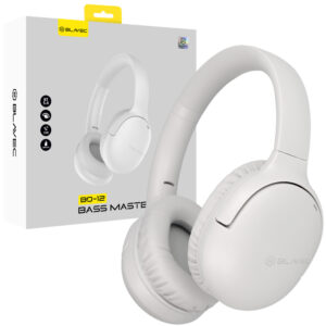 Blavec ausines Bluetooth BO-12 Bass Master ANC (BO12-W) baltos spalvos