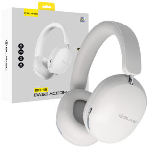Blavec ausines Bluetooth BO-13 Bass Aceonix ANC (BO13-W) baltos spalvos