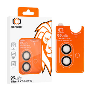 Apsauginis stiklas Tel Protect Titanium Lens 99% AR on camera skirtas Apple iPhone 17 transparent (objektyvui 2 vnt)
