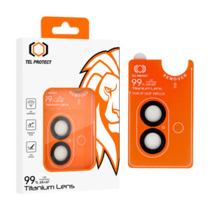 Apsauginis stiklas Tel Protect Titanium Lens 99% AR on camera skirtas Apple iPhone 17 black (objektyvui 2 vnt)