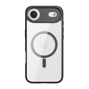 Rock Guard Lens Protection Series Magnetic dėklas skirtas Apple iPhone 17 Air skaidrus-juodos spalvos
