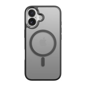 Rock Guard Touch Matte Series Magnetic dėklas skirtas Apple iPhone 17 juodos spalvos (metal lens frame)