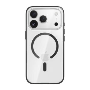 Rock Crystal Armor Series Magnetic dėklas skirtas Apple iPhone 17 Pro juodos spalvos