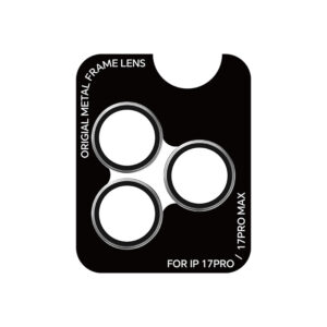 Rock Apsauginis stiklas Pure Series Camera Lens on camera skirtas Apple iPhone 17 Pro/17 Pro Max (lens 3 pcs) grey
