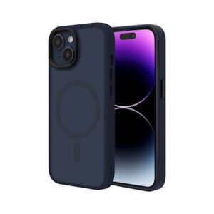 ScreenArmor MagAir Case Apsauginis MagSafe Dėklas Apple iPhone 15 tamsiai mėlynos spalvos
