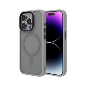 ScreenArmor MagAir Case Apsauginis MagSafe Dėklas Apple iPhone 15 Pro pilkos spalvos