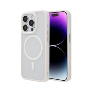 ScreenArmor MagAir Case Apsauginis MagSafe Dėklas Apple iPhone 15 Pro baltos spalvos