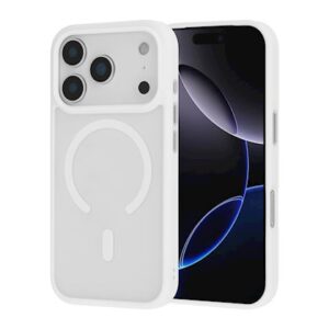ScreenArmor MagAir Case Apsauginis MagSafe Dėklas Apple iPhone 17 Pro Max baltos spalvos