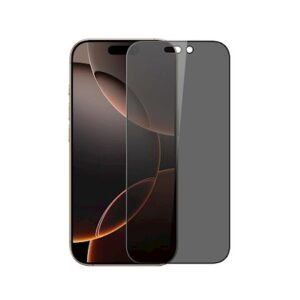 ScreenArmor Pilnai Dengiantis Privatumo Grūdintas Stiklas Apple iPhone 17 / 17 Pro / 16 Pro