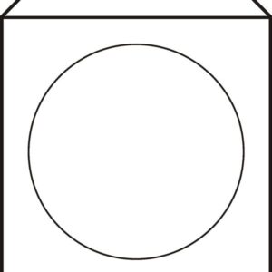 Paper envelope for CD/DVD with window, in foil + EAN, hyper, 50-pack - Image 1